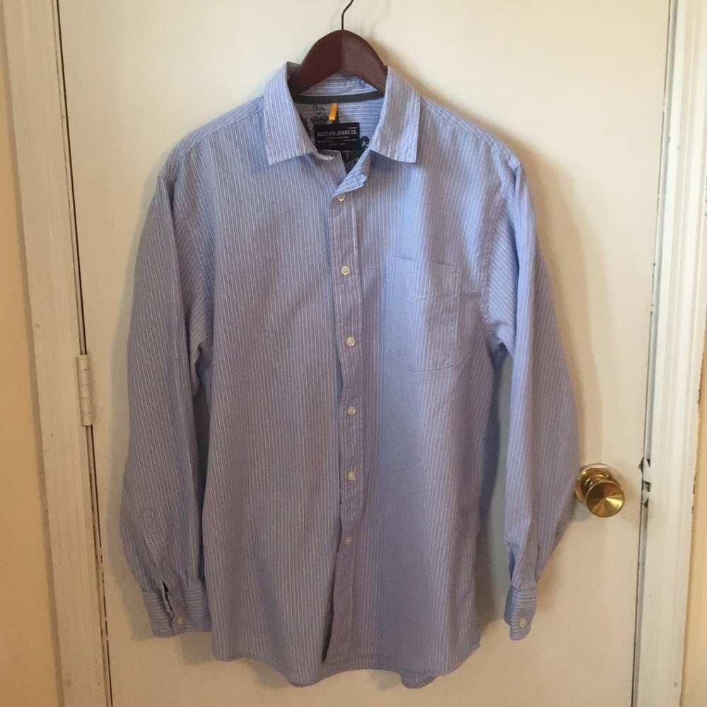 Men's Striped Button Down